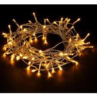 Robert Dyas 100 Battery Operated LED String Lights - Warm White, White