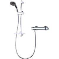 Triton Showers Asti Bar Mixer Shower, Silver