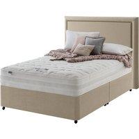 Silentnight Mirapocket 2000 Memory 180cm Non Storage Divan Set - Sandstone No Headboard, Brown