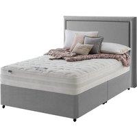 Silentnight Mirapocket 2000 Memory 135cm Non Storage Divan Set - Slate Grey No Headboard, Grey