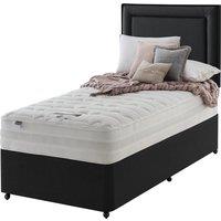 Silentnight Mirapocket 2000 Memory 90cm Non Storage Divan Set - Ebony No Headboard, Black
