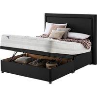 Silentnight Mirapocket 2000 Memory 180cm Ottoman Non-Storage Divan Bed Set - Ebony No Headboard, Black