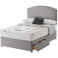 Silentnight Miracoil Ortho 150cm 2 Drawer Divan Bed Set - Slate Grey No Headboard, Grey