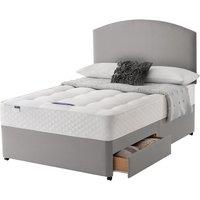 Silentnight Miracoil Ortho 180cm 2 Drawer Divan Bed Set - Slate Grey No Headboard, Grey