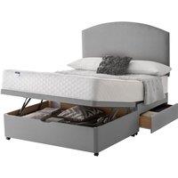 Silentnight Miracoil Ortho 180cm Mattress with Ottoman and 2 Drawer Divan Bed Set - Slate Grey No Headboard, Grey