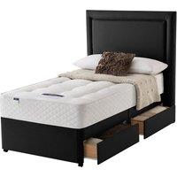 Silentnight Miracoil Ortho 2 Drawer Divan Bed Set - Single, Black