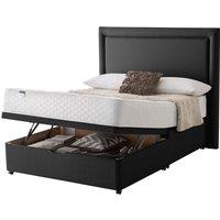 Silentnight Miracoil Ortho 180cm Mattress with Ottoman and 2 Drawer Divan Bed Set - Ebony No Headboard, Black