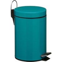 Premier Housewares 3L Pedal Bin - Turquoise, Blue