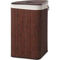 Premier Housewares Kankyo Bamboo Laundry Hamper - Dark Brown, Brown
