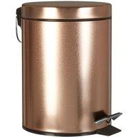 Premier Housewares 3L Pedal Bin - Gold, Gold