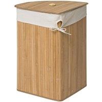 Premier Housewares Kankyo Bamboo Corner Laundry Hamper - Natural, Brown