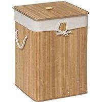 Premier Housewares Kankyo Bamboo Laundry Hamper with Rope Handles - Natural, Brown