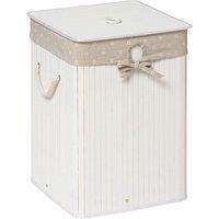 Premier Housewares Kankyo Bamboo Laundry Hamper - White, White