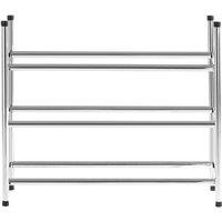 Premier Housewares 3-Tier Chrome Shoe Rack