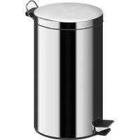 Premier Housewares 20L Pedal Bin - Silver, Silver