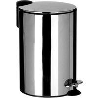 Premier Housewares 12L Pedal Bin - Silver, Silver