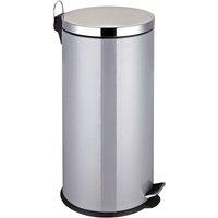 Premier Housewares 30L Pedal Bin - Grey, Grey