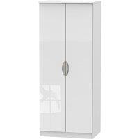 Welcome Furniture Ready Assembled Indices 2 DoorRobe Dresser - White, White