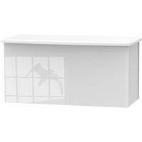 Ready Assembled Indices Blanket Box - White, White