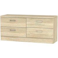 Welcome Furniture Ready Assembled Yelanto 4-Drawer Double Chest of Drawers - Oak, Brown