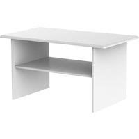 Ready Assembled Indices 1-Shelf Wooden Coffee Table - White, White