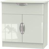 Ready Assembled Indices 1 Drawer Double Door Sideboard - Beige, Cream