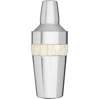 Premier Housewares Mother of Pearl Cocktail Shaker - Stainless Steel, Silver