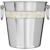 Premier Housewares Mother of Pearl Champagne Bucket - Stainless Steel, Silver