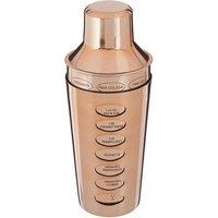 Premier Housewares 500ml Recipe Cocktail Shaker - Rose Gold