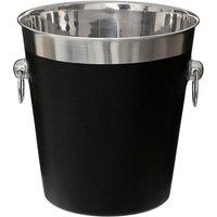 Premier Housewares Stainless Steel Champagne Bucket - Black, Black