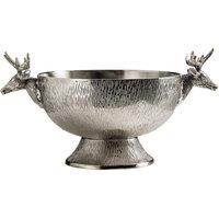 Premier Housewares Stag Punch Bowl, Silver