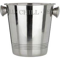 Premier Housewares Bombay Chill Wine Cooler - Stainless Steel, Silver