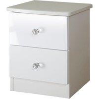 Welcome Furniture Ready Assembled Zodian 2-Drawer Chest - White, White
