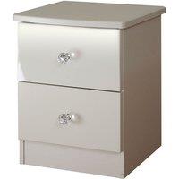 Welcome Furniture Ready Assembled Zodian 2-Drawer Chest - Grey, Grey