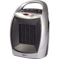 Igenix 1.8kW Ceramic Fan Heater with 2 Heat Settings, Silver