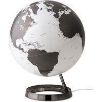 Atmosphere 30cm Light & Colour Metal Illuminated Globe - Charcoal