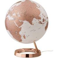 Atmosphere 30cm Light & Colour Metal Illuminated Globe - Copper