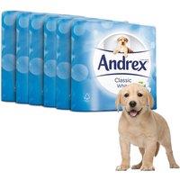 Andrex Classic White Embossed Toilet Tissue - 24 Rolls, White