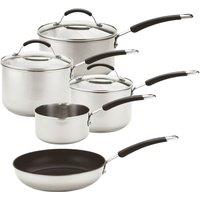 Meyer Stainless Steel Induction Cookware Set - 5 Piece, Silver