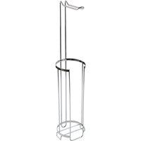 Croydex Freestanding Toilet Roll Holder - Chrome, Silver