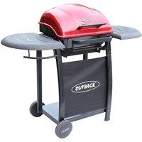 Outback Omega 210 Charcoal BBQ - Red