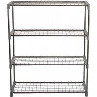 Gro-Zone 4 Tier Grow House Shelving, Silver