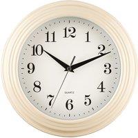 Premier Housewares Cream Wall Clock, Cream