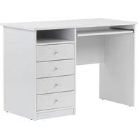 Alphason Marymount Desk - White, White