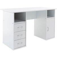 Alphason Maryland Desk - White, White