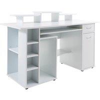 Alphason San Diego Desk - White, White