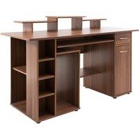 Alphason San Diego Desk - Walnut, Brown