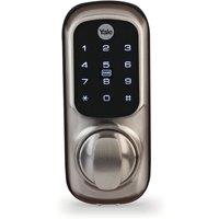 Yale Keyless Nightlatch Connected Ready Smart Lock - No Module - Satin Nickel