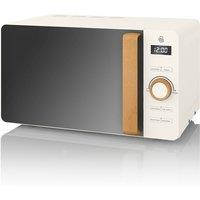 Swan SM22036WHTN Nordic 20L 800W Digital Solo Microwave - White