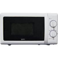 Igenix IG2083 20L 800W Manual Microwave - Stainless Steel/White